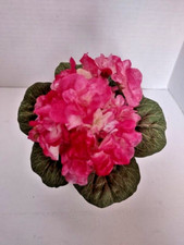 ARTIFICIAL 6" Miniature African Violet - CRANBERRY