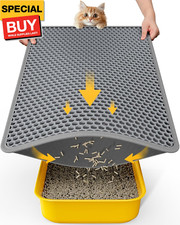 Cat Litter Mat - 23.2'' x 14.6'' Small Litter Trapping Mat, Easy to Clean Litter