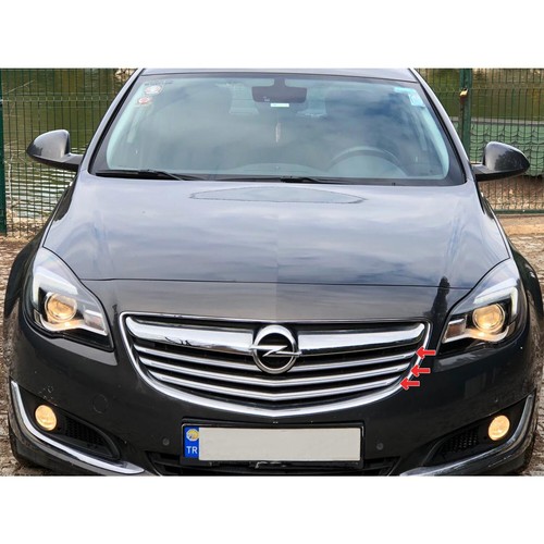Vauxhall Opel INSIGNIA 2013-2016 Chrome Front Grill 4pcs S.STEEL - Picture 5 of 5