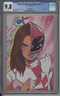 MIGHTY MORPHIN POWER RANGERS: PINK #1   CGC 9.8   TARR GLITTER VARIANT - 1:100