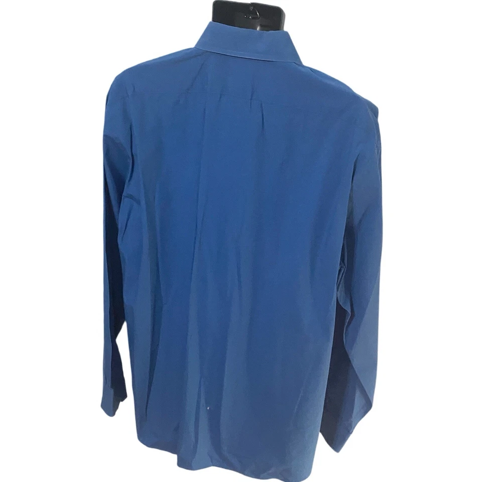 Express Modern Fit -2XL - 蓝色领正装衬衫棉质 — 第 2/4 张图片