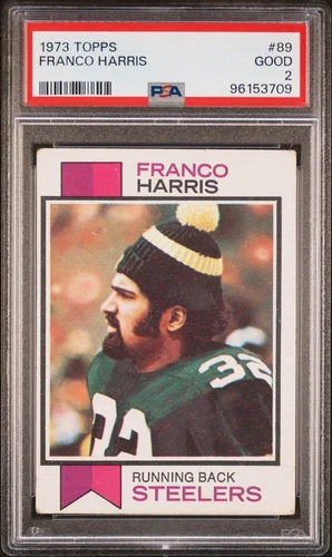 1973 Topps Football ROOKIE Franco Harris #89 - PSA 2 - Pittsburgh Steelers