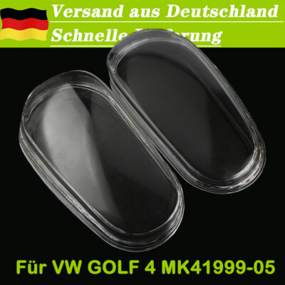 Paar Scheinwerferglas Scheinwerfer Klar Streuscheiben für VW Golf 4 MK4 1999-05