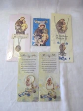 LOT OF ST. ANTHONY RELIGIOUS ITEMS - NECKLACES/MEDALS AND KEYCHAINS #TG