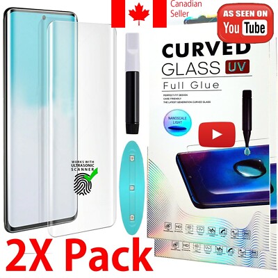 2x UV Full glue tempered glass screen protector for Samsung Galaxy Note 8-20U