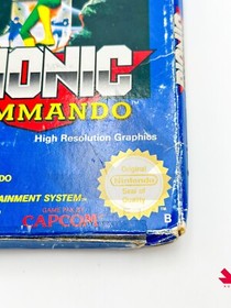 BIONIC COMMANDO - PAL B BOXATO ENGLISH NES-CM-EEC NINTENDO CAPCOM PIATTAFORMA