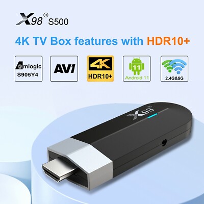 10pcs/lot dhl free X98 S500 Android 11 TV Stick Amlogic S905Y4 Smart TV Box