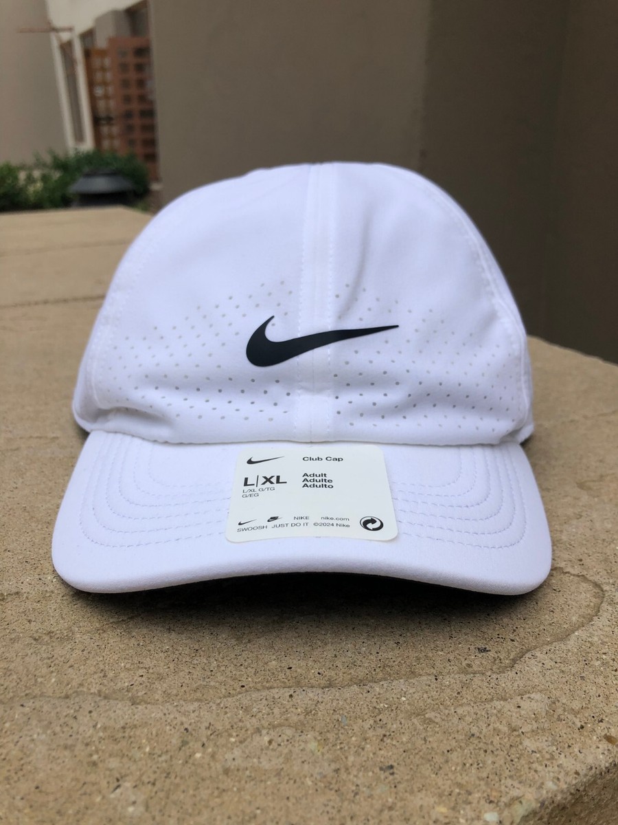 Nike Court Aerobill Tennis Club Hat Cap White Strapback FD6638-100 Adult L/XL | eBay