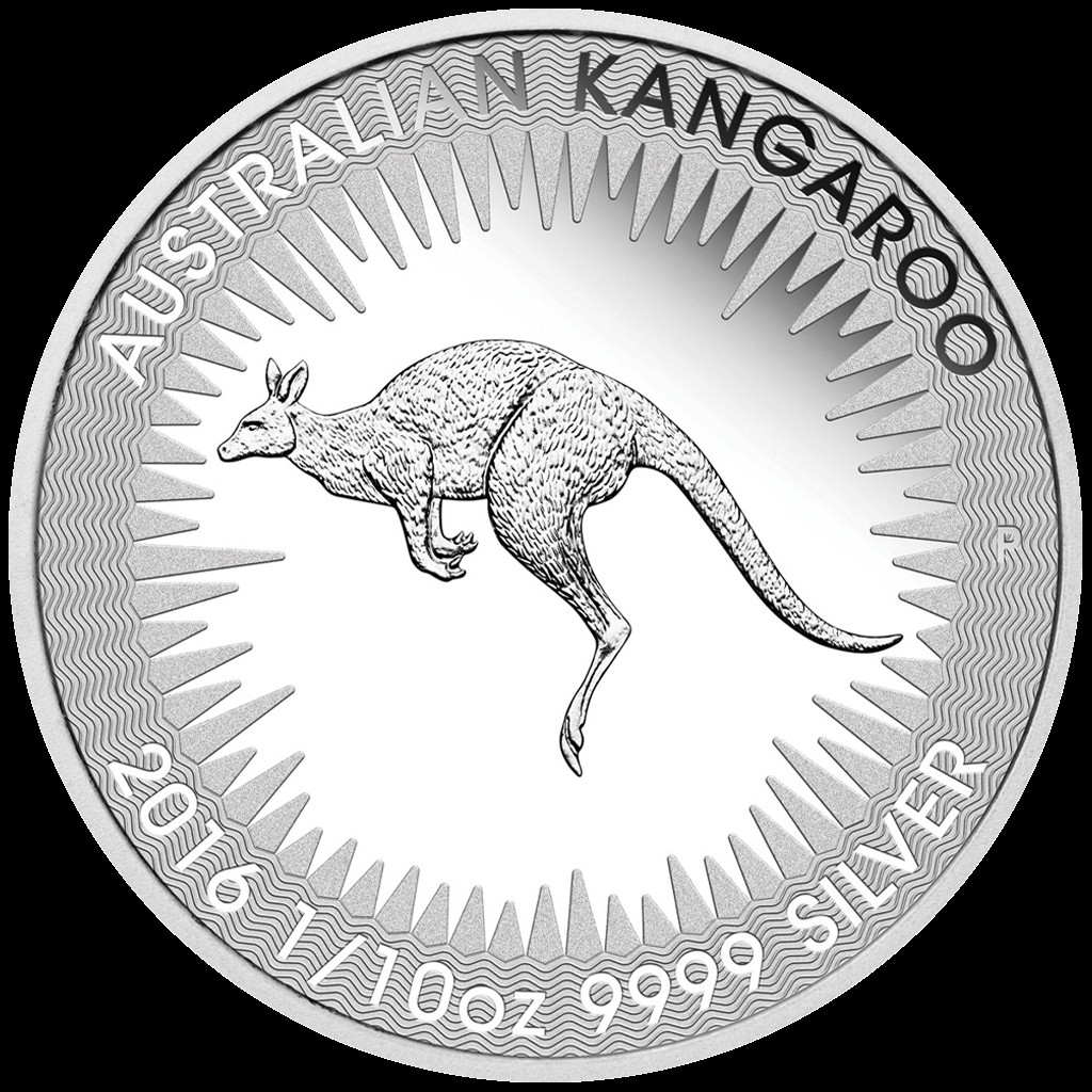 4x KANGAROO KANGAROO Set 2016 Australia - 1.85 oz Silver 9999 Proof with Case