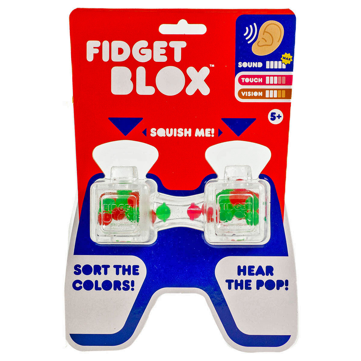 Fidget Blox | Sort The Colors | Green & Red | Hear the POP | Squish Me | Age 5+