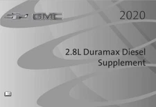 2020 Chevrolet GMF 2.8L Duramax Diesel Owners Manual Supplement