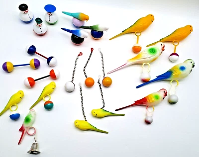 KARLIE Wellensittichspielzeug Spielsittich Sittich auf Ball Wellensittich f. Sitzstange