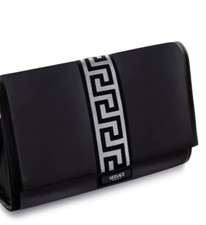 Versace Fragrance Pouch/Travel/Clutch Bag in Black Silver Color New