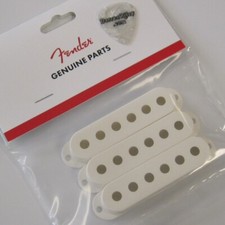 NEW - Genuine Fender Pickup Covers 3 For Strat - PARCHMENT, 005-6251-049