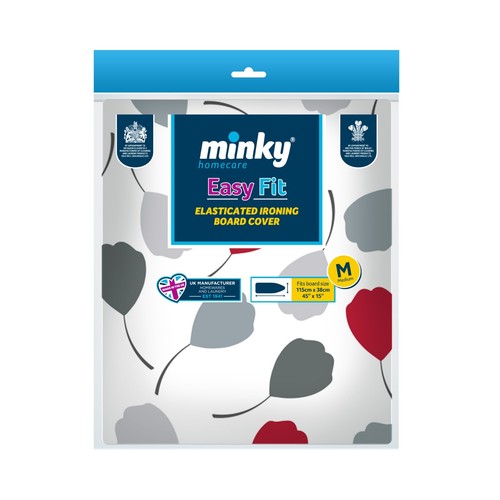 Minky Replacement Elasticated Easy Fit Ironing Board Cover 115 x 38cm - Picture 2 of 2