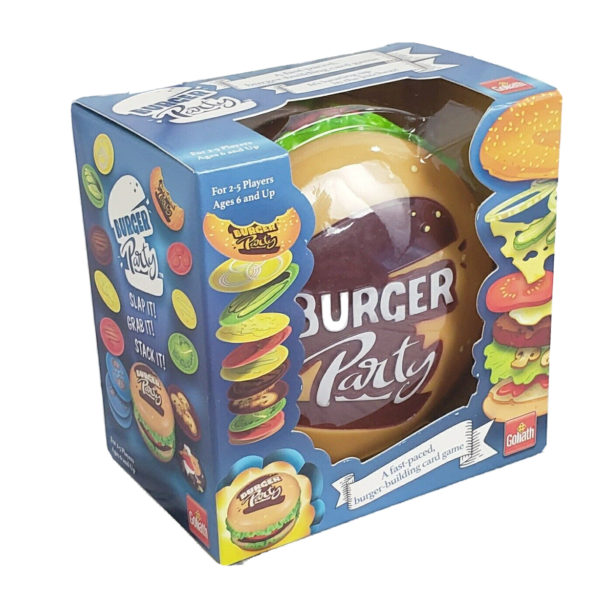 Goliath Burger Party Fast Fun Card Game Family Game Slap Grab