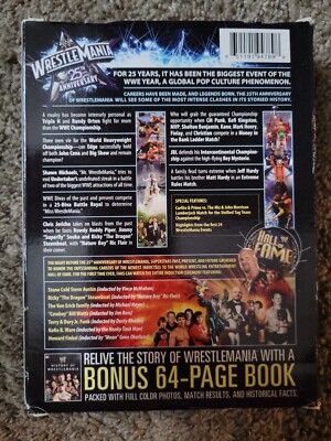 WWE Wrestlemania XXV 25th Anniversary 3-Disc DVD Set w/ 64-Page