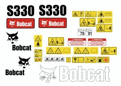 Bobcat S330 Aufkleber Set Komplett