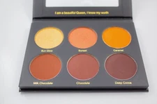 GV Beauty Melanated High Pigment 6 Shade powder Highlight/Contour Palette.