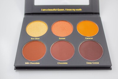 GV Beauty Melanated High Pigment 6 Shade powder Highlight/Contour Palette.