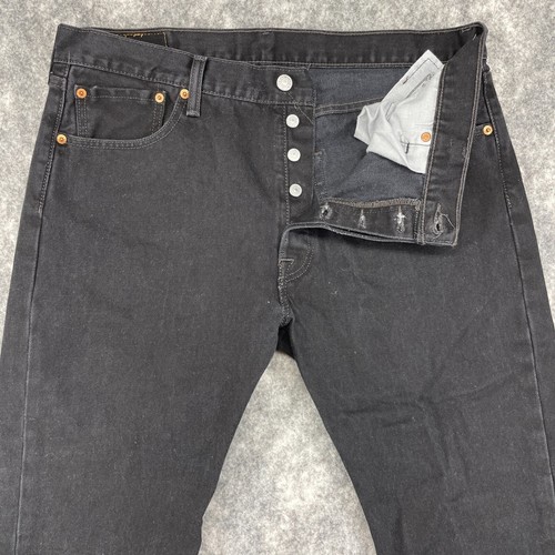 Levis 501 Jeans Mens 36x29 Black 