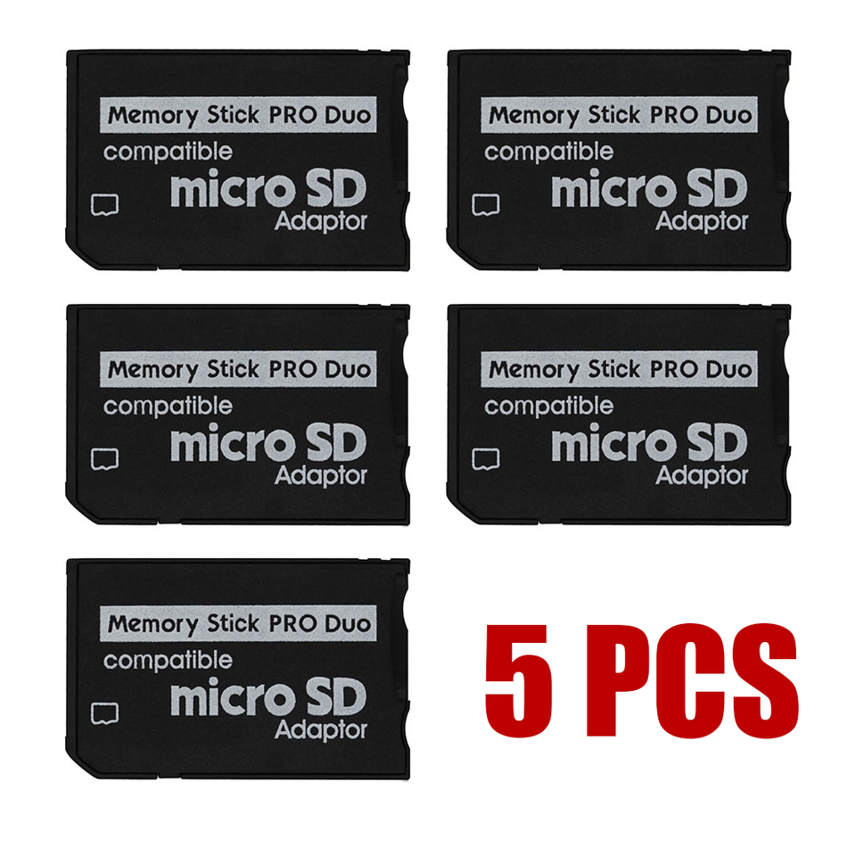FunDisc Dual Slot Micro SD To Memory Stick PRO Duo Adapter - For Sony PSP & Cyber-shot Cameras