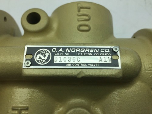 Norgren D1036C A1V 3-Way Air Controled Poppet Valve - Picture 2 of 8