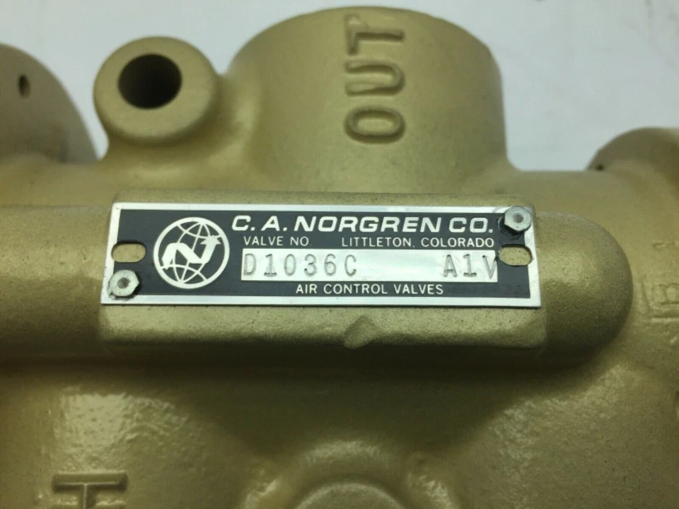 Norgren D1036C A1V 3-Way Air Controled Poppet Valve - Image 2 of 4