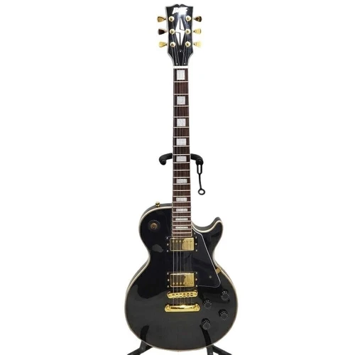 Blitz by AriaProII BLP-CST BK Les Paul Custom Type Electric Guitar Black Used