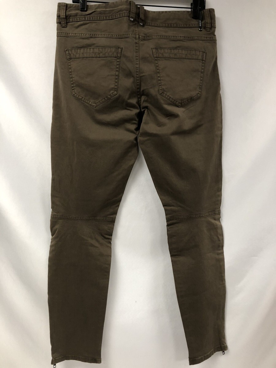 Jean Homme DDP Jillian 97% Coton - Taille 32 Couleur Kaki - NEUF AVEC ÉTIQUETTES