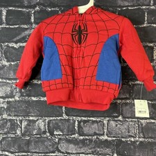 Spiderman Toddler Boys 18 Months Marvel Comics Hooded Jacket Full-Zip Lined