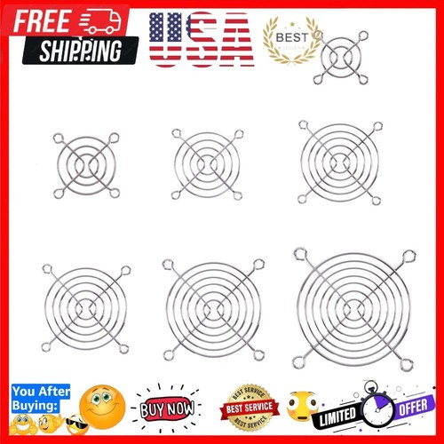 5pcs Desktop Computer PC Case Cooling Fan Grills Finger Guard Protection Cover