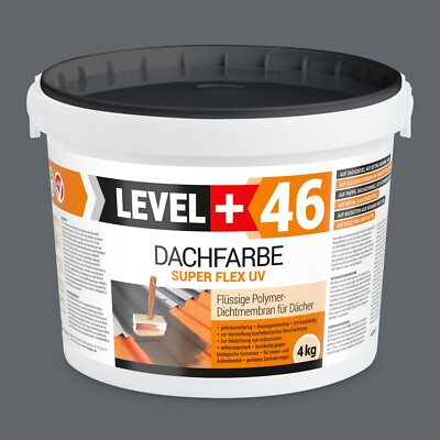 Dachfarbe Sockelfarbe Dachschutz 4kg Flex Polymermembrane Steingrau Profi RM46