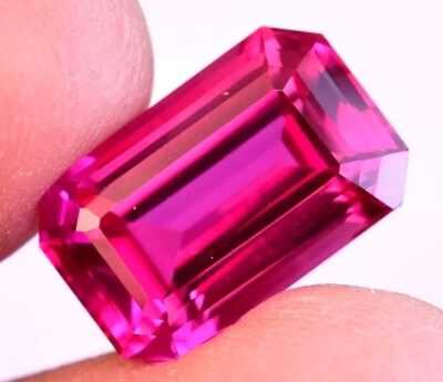 Natural Flawless Emerald Cut Pink Sapphire 20-22Ct EGL Certified Loose Gemstone