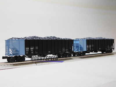 LIONEL DENVER & RIO GRANDE 100 TON HOPPER 2 PACK #70179& #70206 O