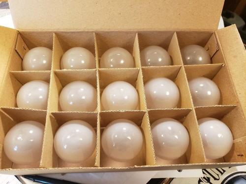 GLOBE LIGHT BULBS G50 7W/120V E17 BASE FROSTED BRAND NEW BULBS BEST PRICE! - Picture 2 of 4