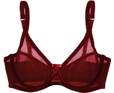 Love Claudette Fishnet Underwire Bra Rouge Noir Women's Sexy Lingerie  Intimate