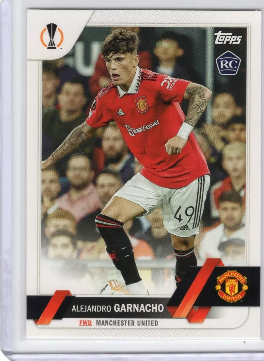 2022-23 Topps UEFA Club Competition Alejandro Garnacho RC Rookie Base UCC