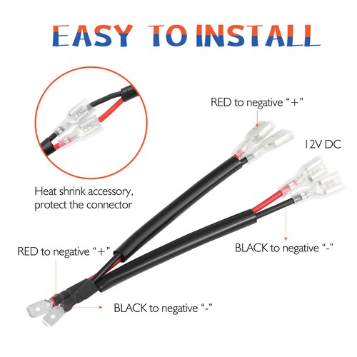 LED Light Bar Rocker Switch Wiring Harness Kit Wireless Remote Strobe CAR BOAT - Afbeelding 173 van 201