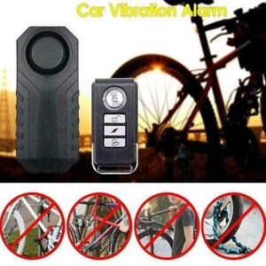 Motorcycle Bicycle Wireless Remote Control Vibration Alarm Anti-Theft CL T9N6