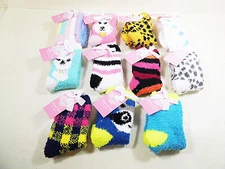 Fuzzy Socks Women Assorted Patterns Prints 99% Polyester 1% Spandex Snuggle Feet