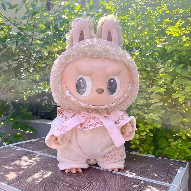 POP MART 58CM The Monsters Labubu Plush Doll Skirt Set POP MART 58CM The Monsters Labubu Plush Doll Skirt Set