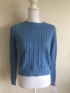 sky blue knit sweater