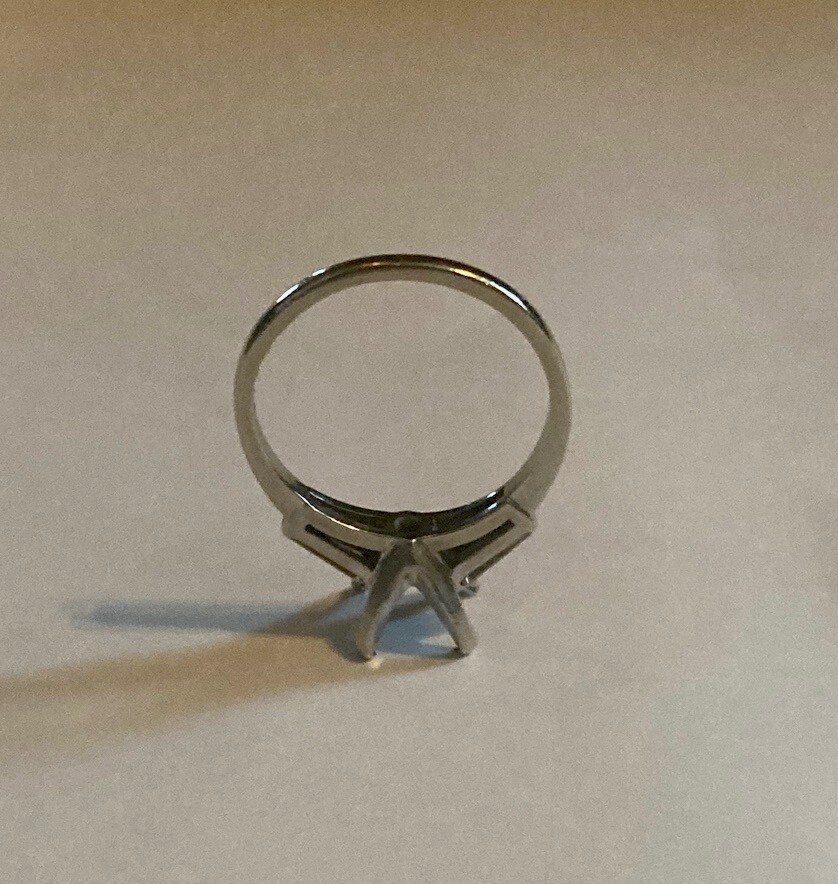 diamond solitaire ring channel setting - image 3