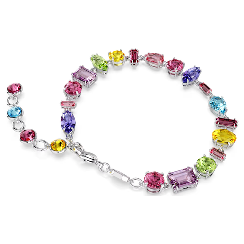 Gema bracelet Mixed cuts, MultiColoured, Rhodium plated 5656427 - Picture 3 of 5