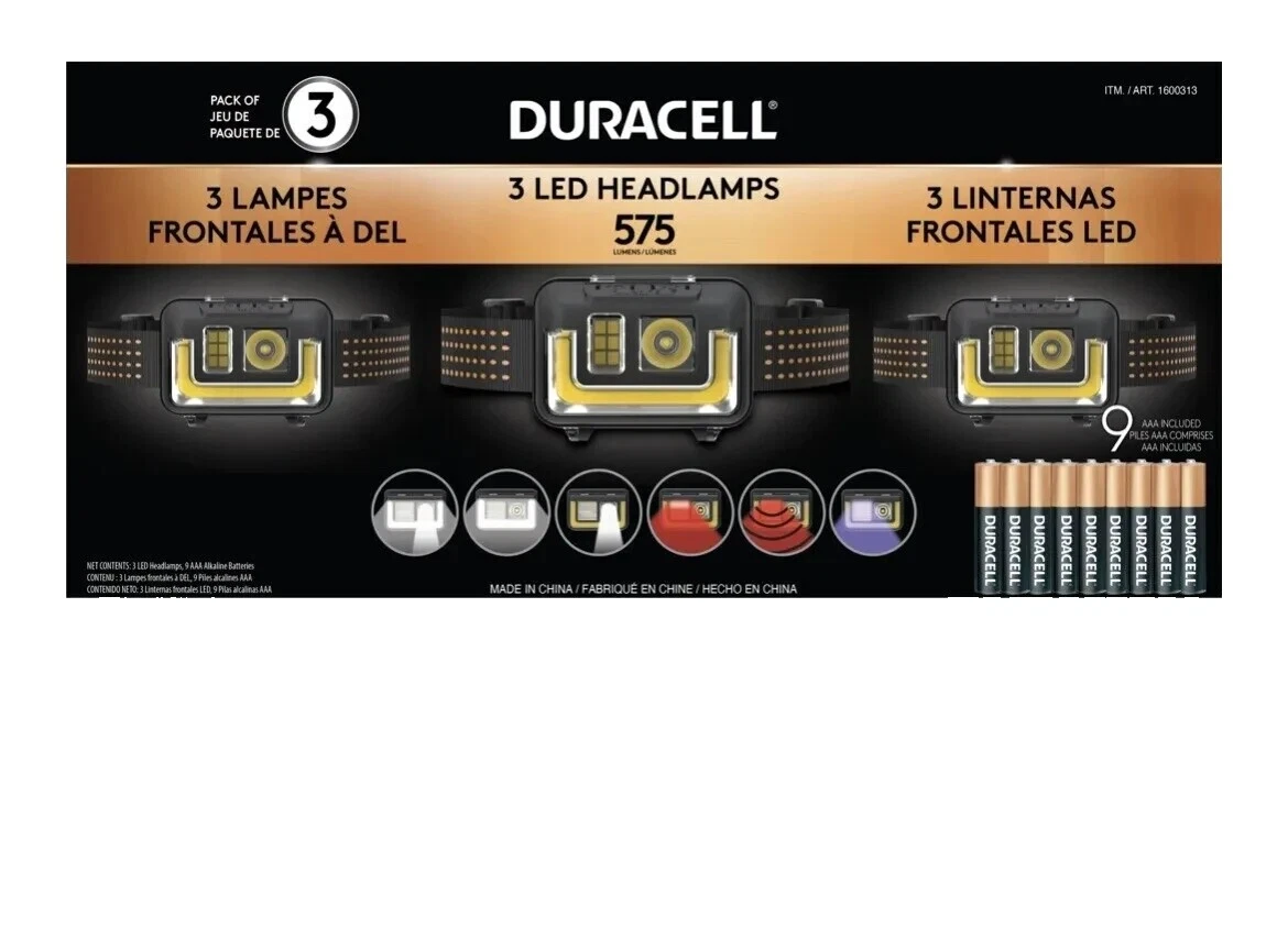 Duracell Impermeable faros de Campamento y senderismo