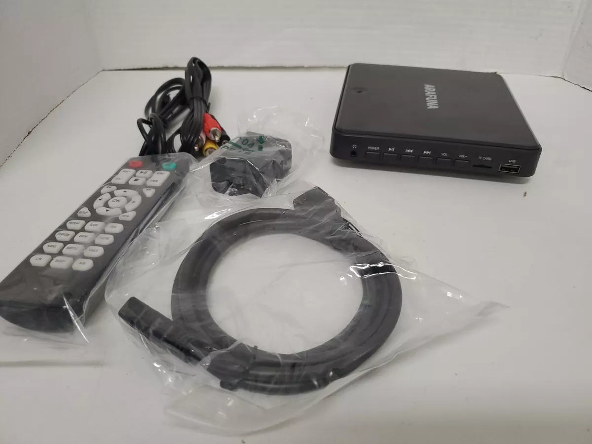 Arafuna HDMI Portable Compact DVD/CD Disc Player Model MD1014B, Open Box