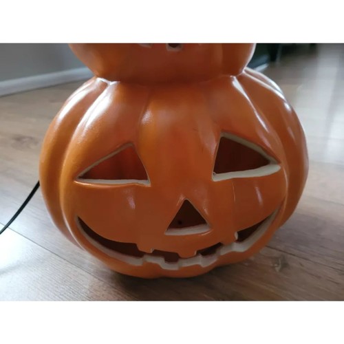 Halloween 18.5" Molde Soplado 3 Jack o Linternas Tótem Apilado Calabazas Iluminado-Funciona - Imagen 7 de 16