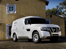 Cars nissan nv2500 concept van Desk Mat Stitched