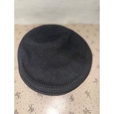 Kangol Tropic 504 Ventair Flat Cap Black Ivy Hat Embroidered Logo Mens Large